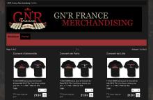 Un visuel de la boutique merchandising GN'R France