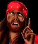 Un dessin d'Axl Rose réalisé par un fan