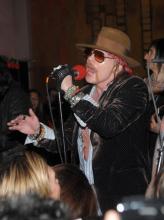Axl Rose live au Rose Bar de New York le 14 février