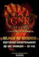 Une des affiches de la tournée Sud-Américaine de Guns N' Roses