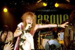 Axl Rose live au Marquee de Londres en 1987