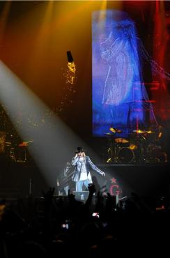 Axl Rose live à Dublin en Irlande en 2010