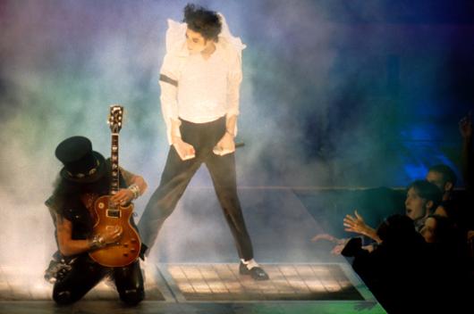 Slash live avec Michael Jackson en 1995