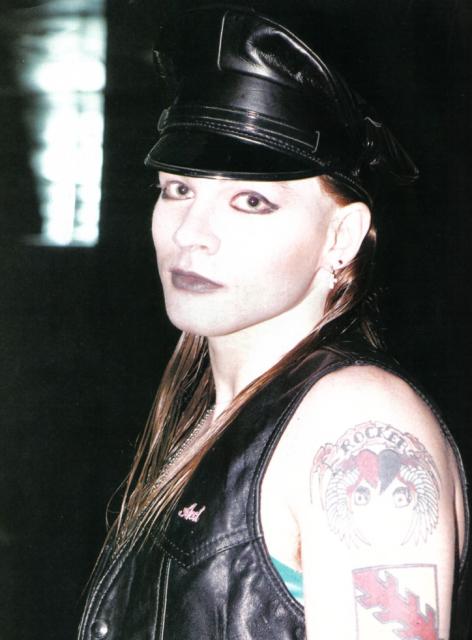Axl Rose backstage en 1985