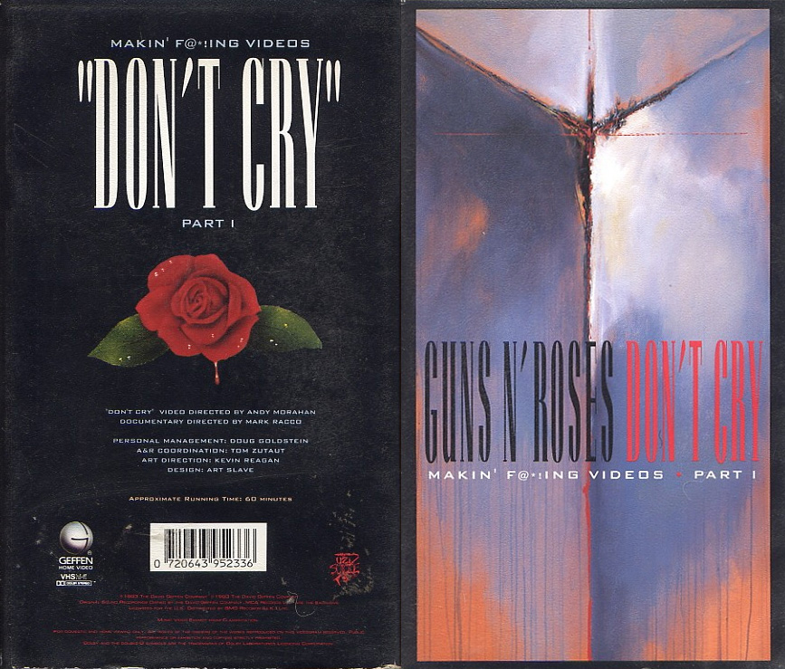 Pochette VHS Makin of Don't Cry Guns N' Roses