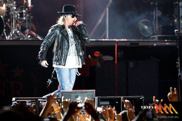 Axl Rose live à Sydney en Australie en décembre 2010