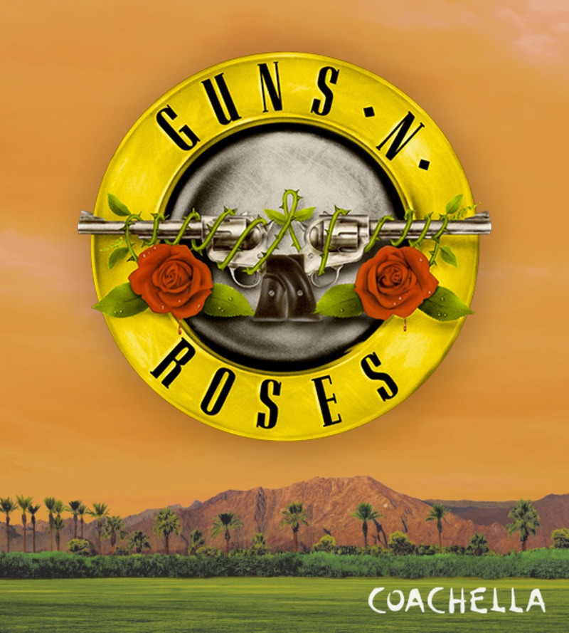 guns n roses coachella poster