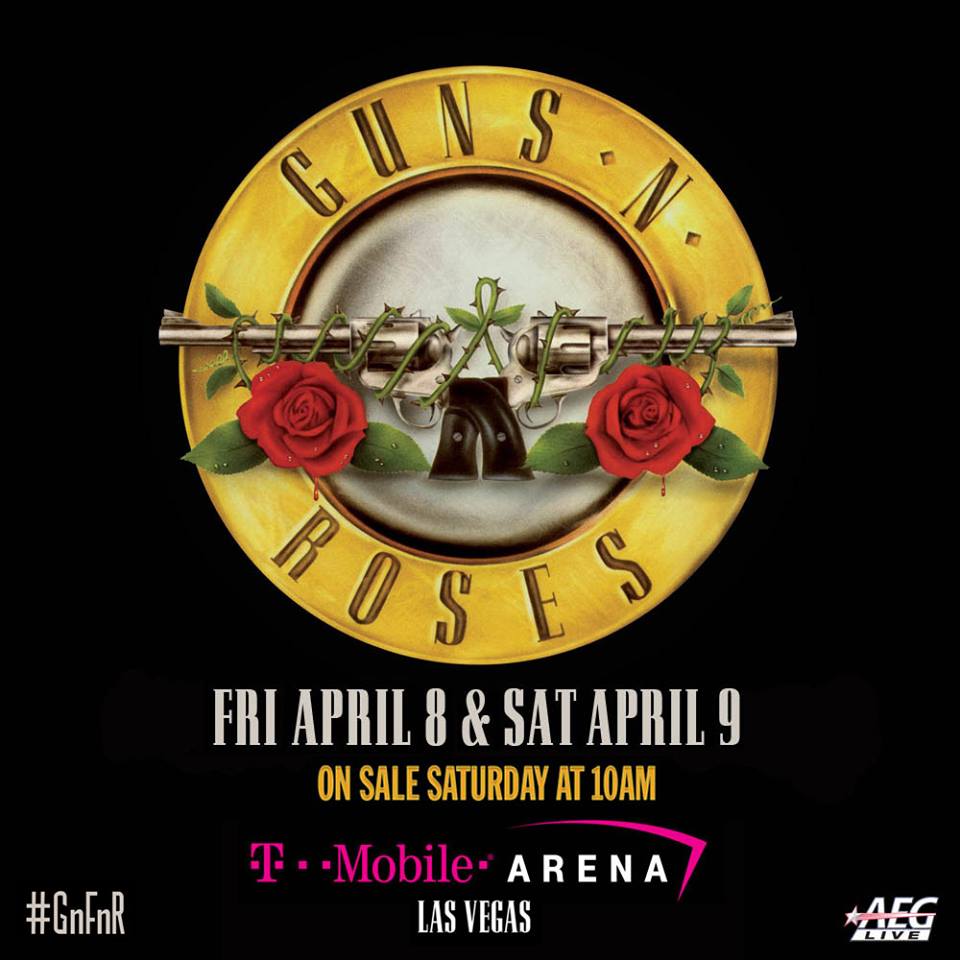 Guns n' roses warm up t mobile arena las vegas april 2016