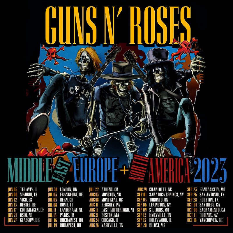 Guns n roses world tour 2023 axl slash duff live paris france la défense arena u juillet
