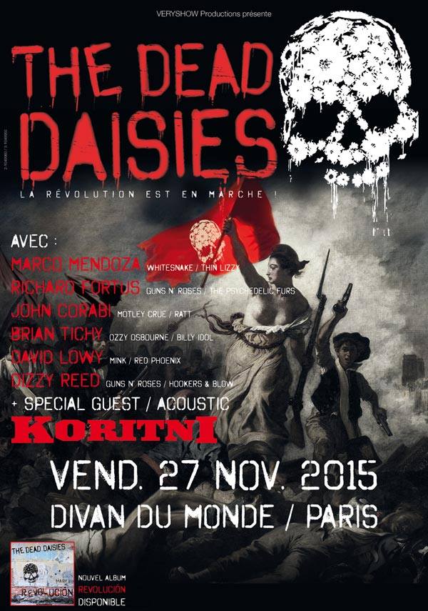 Dead daisies paris divan du monde poster