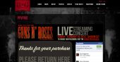 Guns N' Roses live stream Chicago 2012