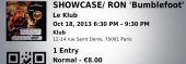 Ron solo 20131018 ron bumblefoot thal klub ticket