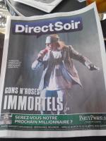 Guns N' Roses en couverture du quotidien gratuit Direct Soir
