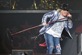 Axl Rose live à Vienne en Autriche en septembre 2010