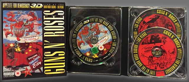 Appetite For Democracy Blu-ray 3D Guns N' Roses