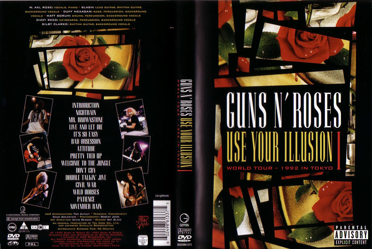 Pochette DVD Use Your Illusion I Guns N' Roses