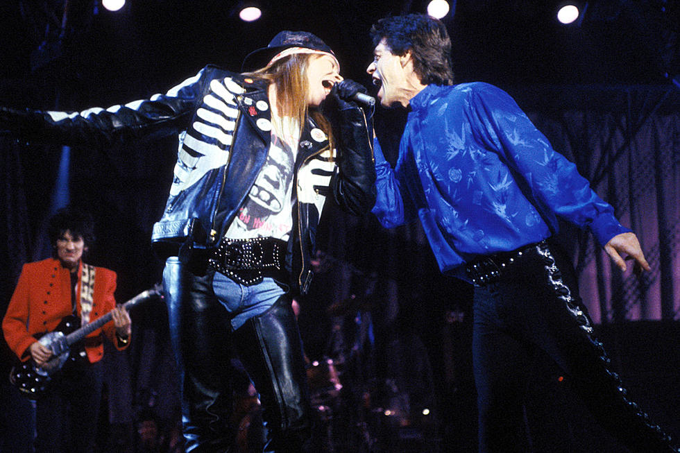 Axl rose Mick jagger 1989 steel wheels 