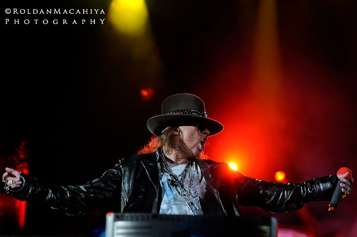 Axl Rose live à Abu Dhabi en 2010