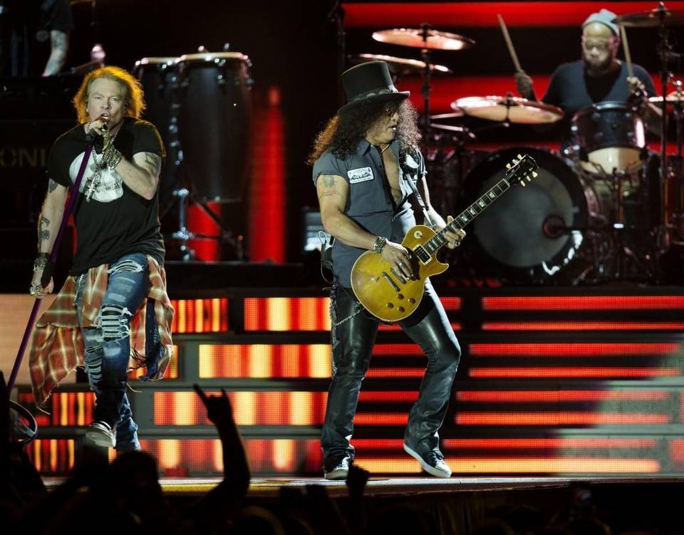 Axl et Slash à Kansas City Slash axl kansas city 2016