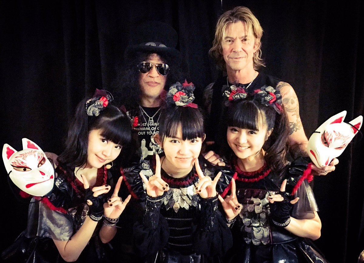 Guns n' roses yokohama 2017 baby metal