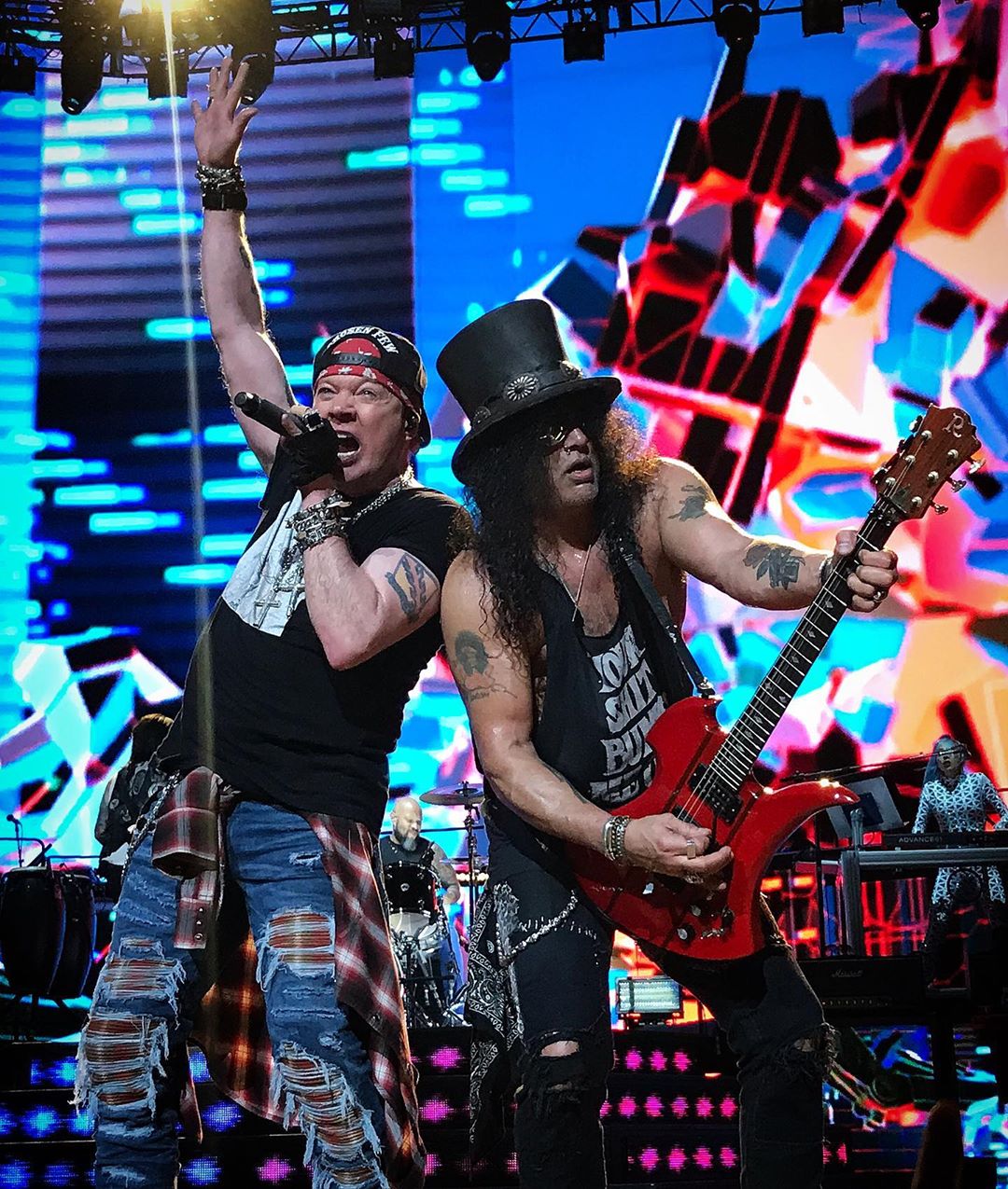 guns n roses live las vegas 2nd show 2019 axl rose slash