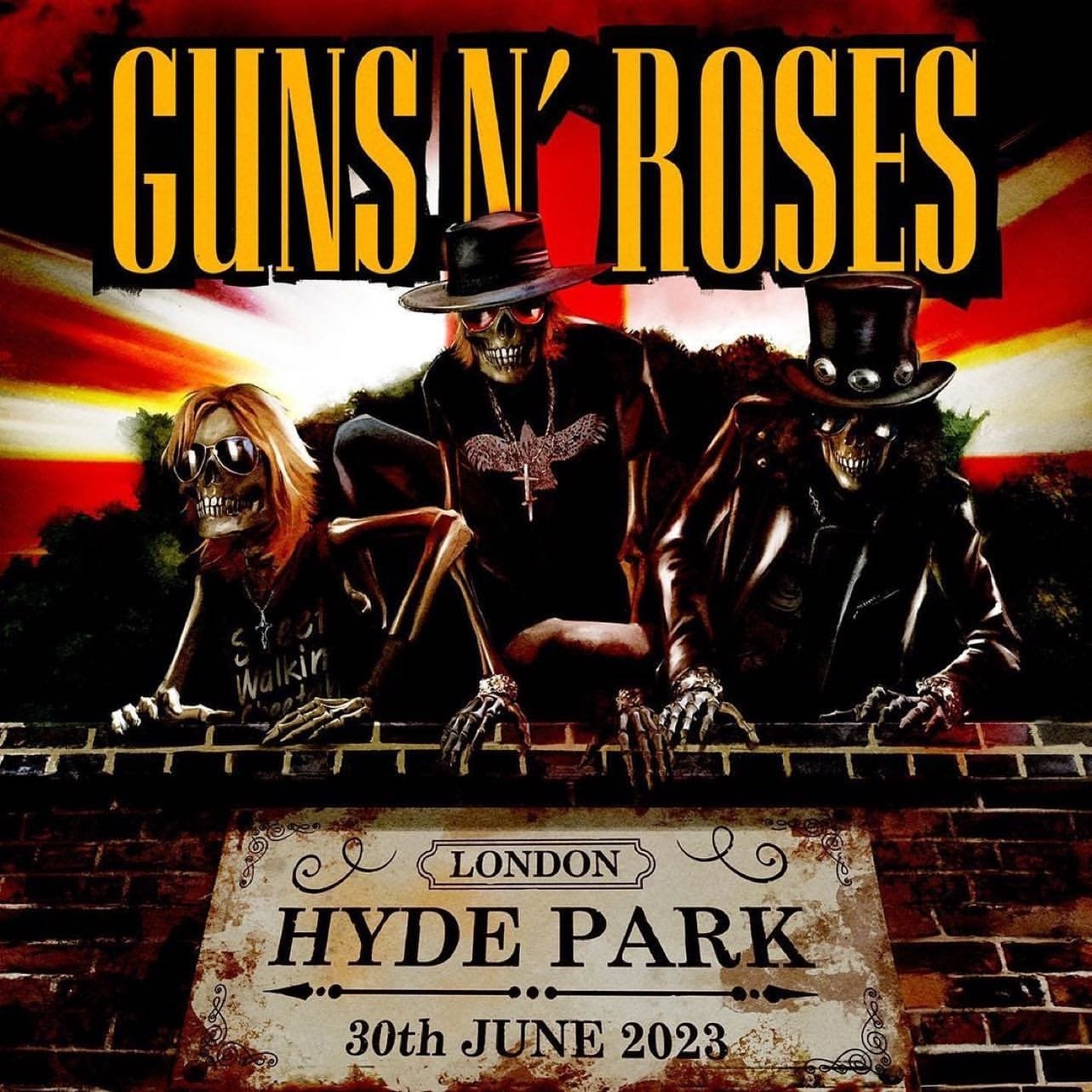 Guns n' Roses Hyde Park Londres 2023