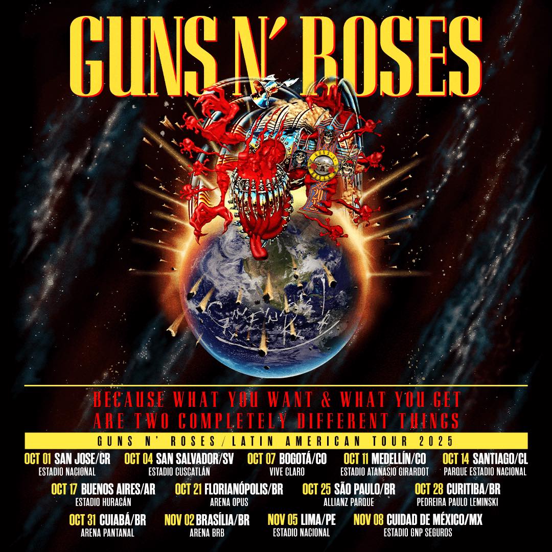 Guns n roses amerique du sud 2025