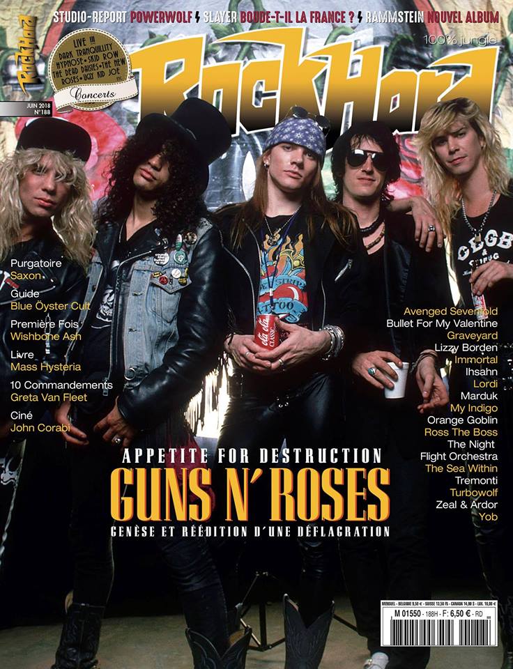 guns n' roses rock hard juin 2018