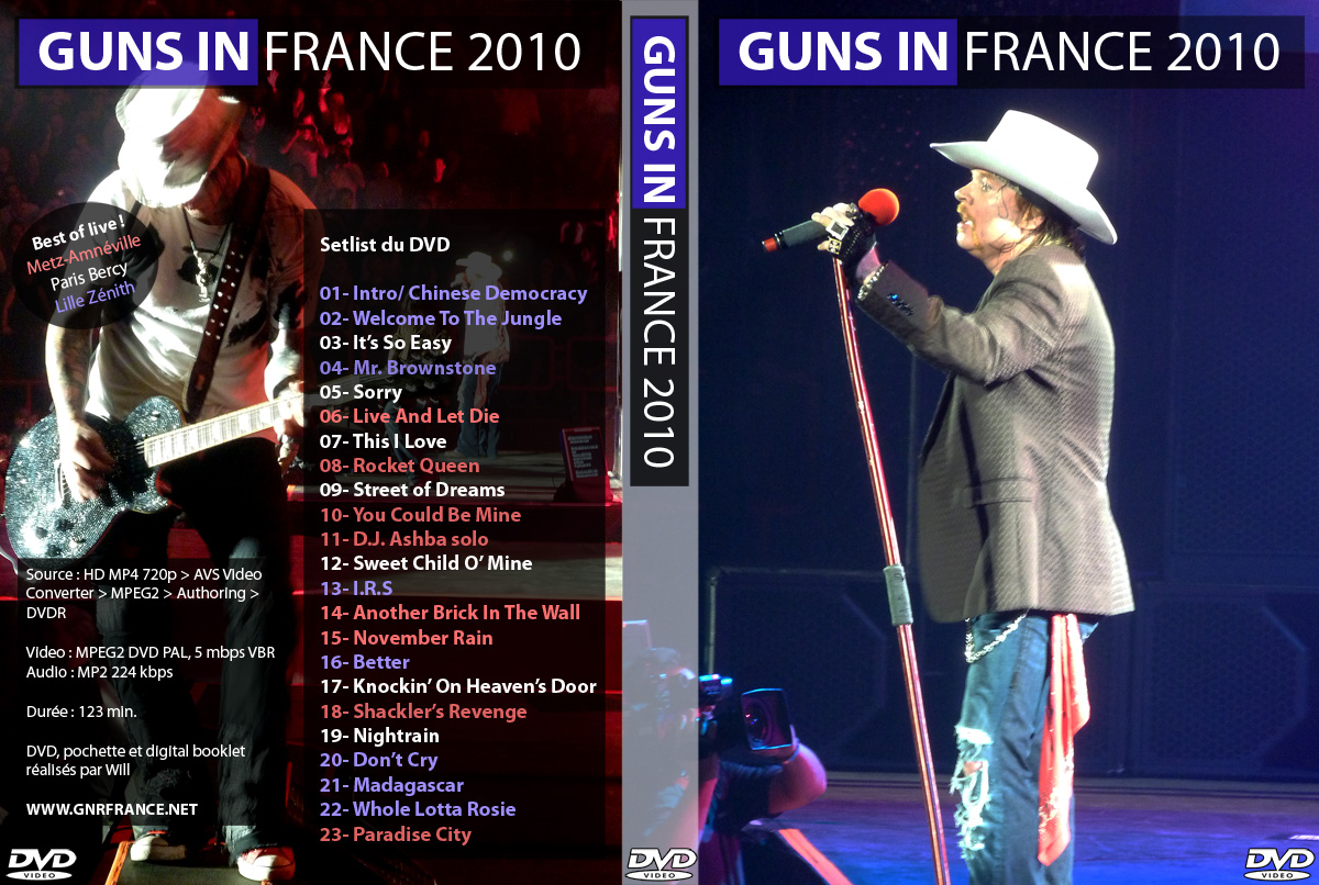 Pochette du DVD GN'R en France