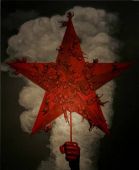Chinese democracy shi lifeng artwork red star01