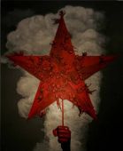 Chinese democracy shi lifeng artwork red star01