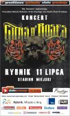Poster concert Guns N' Roses Rybnik Pologne juillet 2012