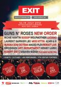 Poster Exit Festival Serbie juillet 2012 Guns N' Roses