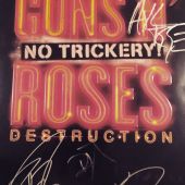 Merch 2015 poster axl rose autograph